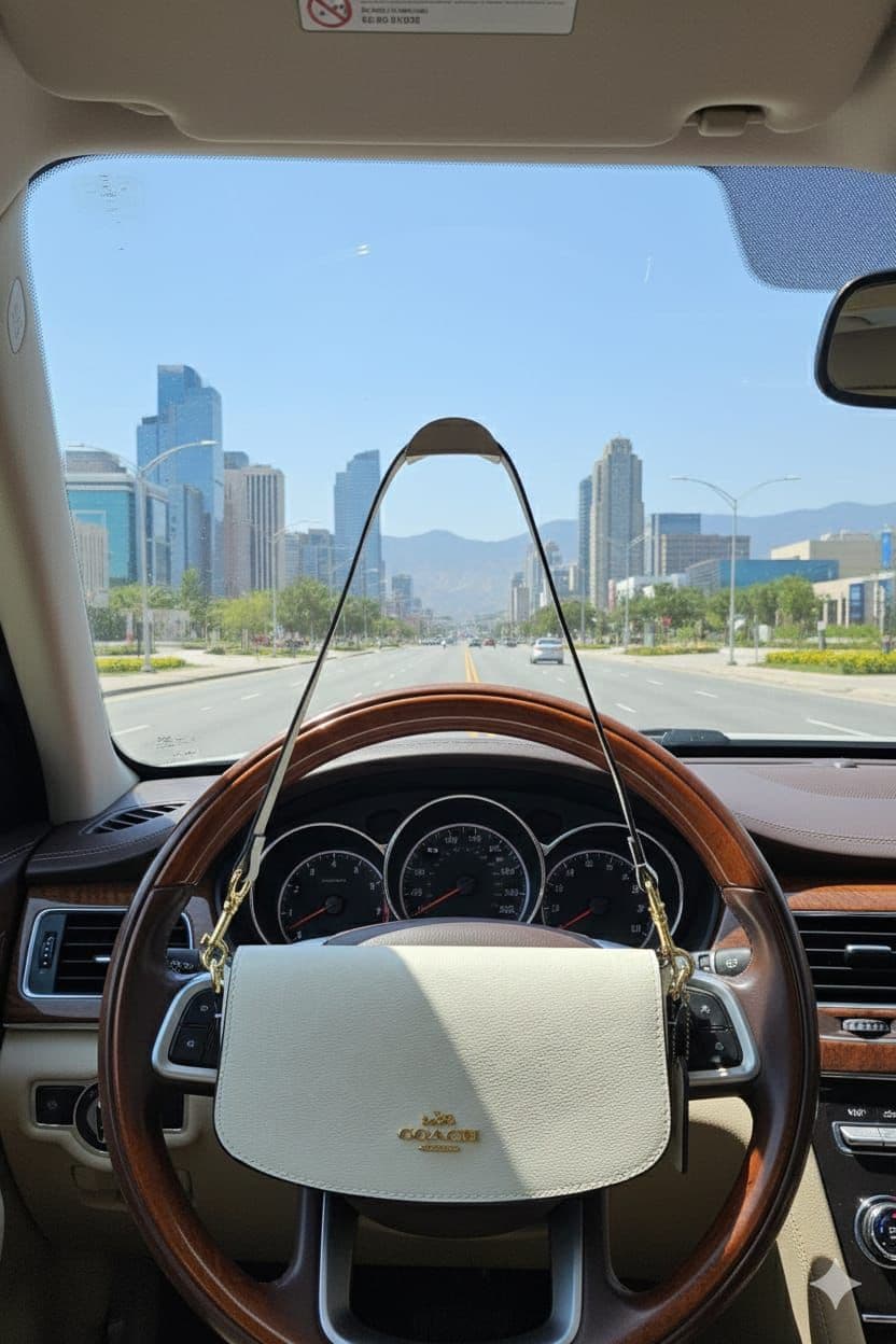 ANDREA SHOULDER BAG IN SIGNATURE CANVAS